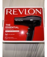 Revlon Essential Lightweight Compact Travel Hair Styling Dryer Black 187... - £17.97 GBP