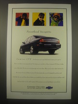 1997 Chevy Lumina LTZ Advertisement - Parenthood Incognito - £14.46 GBP