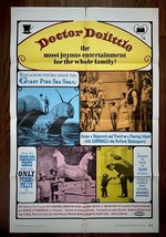 DOCTOR DOLITTLE (1969) The Classic Original Version With Rex Harrison 1-Sheet - £152.81 GBP