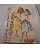 Vtg 1950 Simplicity Pattern 1499 Swing & Hip Skirt & Cummerbund Waist 24 Hip 33 - $19.80