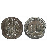 Nuremberg Jeton / SPIEL MUNZE 10 PFENNIG / Ludwig Christian Lauer 1842-1... - $14.00