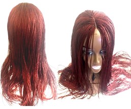 Hand Braided Micro Twist Lace Front Wig -33&quot; inch - £102.39 GBP