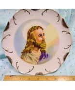 Collectible &quot;Jesus Face&quot; Porcelain Decorative Plate w/18k Gold Trim - $376.97 MXN