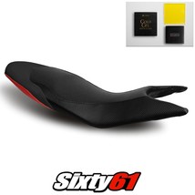 Ducati Hypermotard Seat Cover And Gel 2013-2017 2018 Black Red Luimoto Carbon - £188.29 GBP