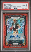 2023 Panini Prizm Brett Favre Red Shimmer Auto /35 PSA 10 - £368.40 GBP