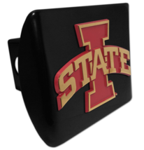 iowa state gold black metal trailer hitch cover usa made - £59.79 GBP