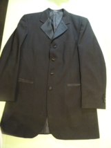 4 Button AFTER SIX DESMONDS Designer Suit Jacket TUXEDO Coat MENS BLACK 44L - €35,00 EUR