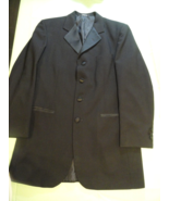 4 Button AFTER SIX DESMONDS Designer Suit Jacket TUXEDO Coat MENS BLACK 44L - €35,00 EUR