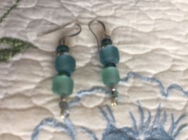 Recycled Glass Beach Earrings  - $20.00