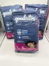 (3) Goodnites Youth Absorbent Underwear Fits SZ 10-12 Large 68 to 95 lbs... - $22.65