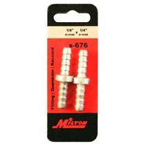 Milton S-676 1/4 ID Zamak Hose Mender - Pack of 2 - $6.25