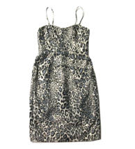 NWT J.Crew Collection Strappy Sheath in Metallic Leopard Jacquard Dress 6 $198 - £41.02 GBP
