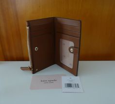 KATE SPADE JACKSON SMALL SLIM BIFOLD WALLET IN WARM GINGERBREAD COLOR. NWT - £59.42 GBP