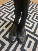 Lotus ladies knee high black leather And Suede Stoned Boots size 7uk/40 Eur  - £22.90 GBP