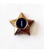 1970-80s Boy Scouts Of America 1 Year Service Pin Gold Star Enamel Fille... - $545.74 MXN