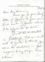Richard Tucker Signed 1970 Handwritten Letter  - £101.09 GBP