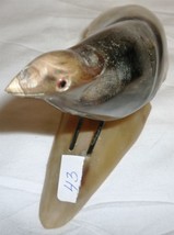 Beautiful Horn Carving Figurine Bird 43 - £3.12 GBP