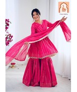 Pink chanderi Women&#39;s Ethnic Wear suit set - €50,74 EUR
