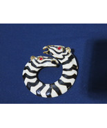 KJL Kenneth Jay Lane Doubled Headed Zebra Circle Brooch (B7) - $37.87