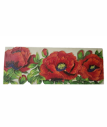 Poppy Wall Art Tile Hand Painted Ceramic 15.75” X 6” Raised - $856.04 MXN