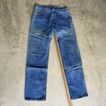 VTG Levis 501 Mens Blue Jeans Button Fly Straight Denim - 32 X30 - £68.88 GBP