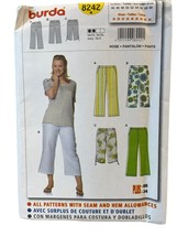 Burda Sewing Pattern 8242 Pants Capris Misses Size 18-34 - £7.78 GBP