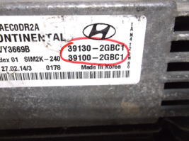 13-14-15-16 HYUNDAI SANTA FE 2.0L TURBO AWD   / ENGINE COMPUTER.ECU image 3