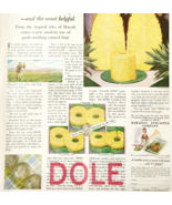1930 Dole Canned Pineapple Advertisement Hawaiian Pineapple Company DWJJ19 - $550.85 MXN