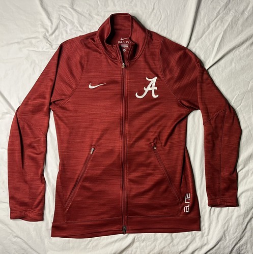 Nike Dri Fit Alabama Crimson Tide Jacket Women’s Med Red Full Zip 821407... - $30.00