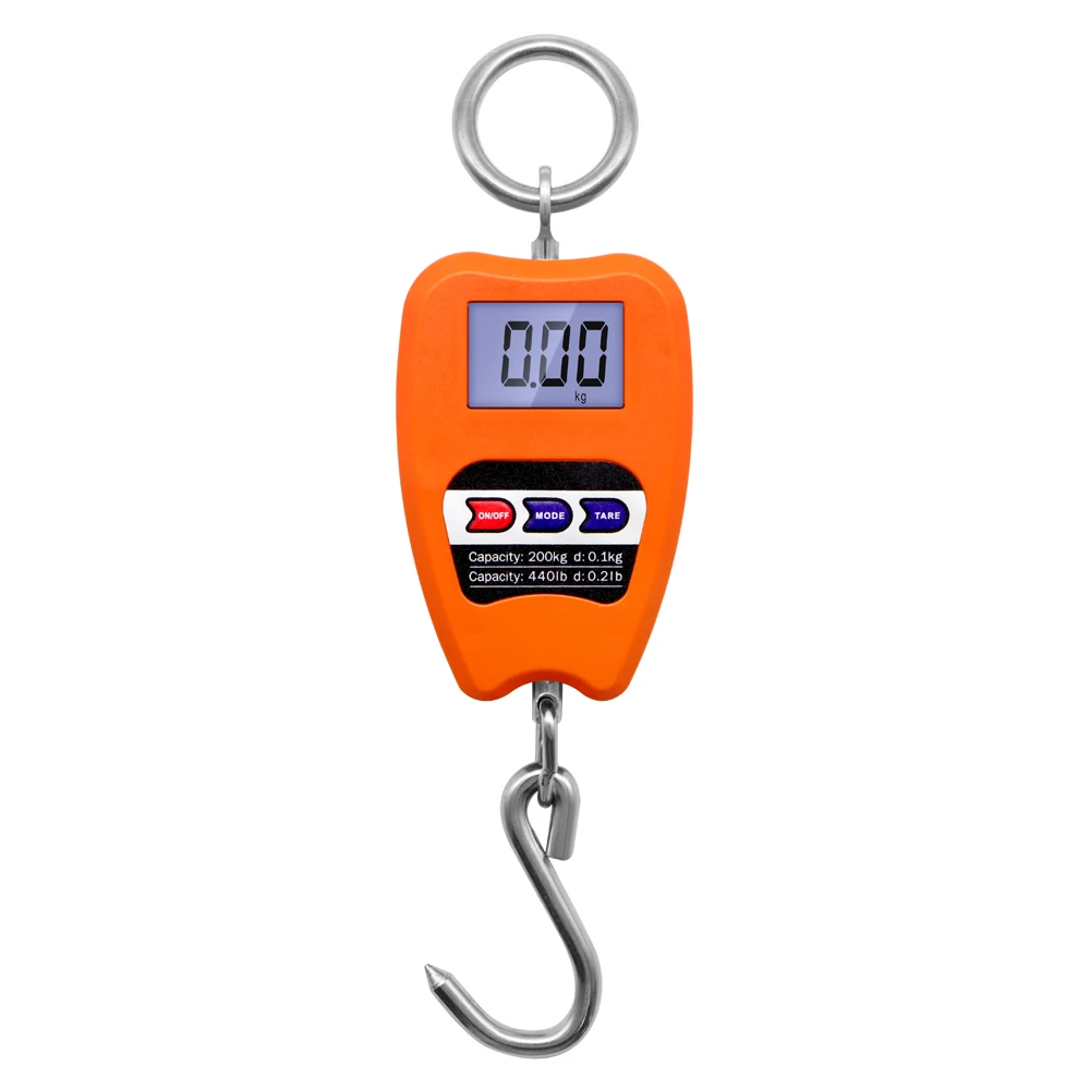 200kg/440lb Crane Scale Digital Industrial Hanging Scale Heavy Duty Hanging Hook - £174.50 GBP