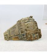 Vintage Baron Brass Belt Buckle Union Pacific Locomotive Railroad Train ... - $29.09