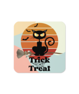 Cork-back coaster | The Witch Cat's Trick or Treat Adventure - $10.99