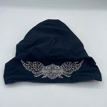 Harley-Davidson Headwrap Women Black Skull Cap Bedezzled Riding - $380.72 MXN