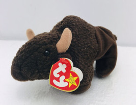 Ty Original Beanie Babies ROAM The Brown Buffalo w/Tags (8 inch)  1998 - £6.07 GBP