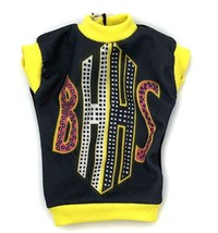 Barbie Beverly Hills High Schools BHHS Shirt Top Black and Yellow - £4.15 GBP