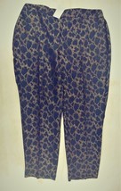 Chico&#39;s Jacquard Animal Print Cropped Pants Chicos 1.5 / Women Medium New - £33.43 GBP
