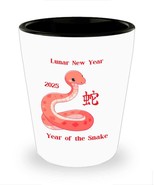Happy Lunar New Year 2025 Red Snake shot glass, xin nian kuai le, bulk g... - $11.50