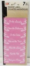 Jot Pack of 7 Magnet Labels Reminder Tags Chores Tasks - £4.45 GBP