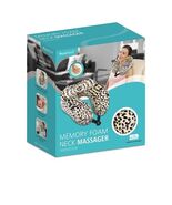 Health Touch Memory Foam Neck Massager travel pillow Cheetah print 12” - €19,74 EUR