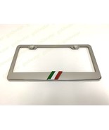 3D Italian Flag Badge Emblem Stainless Steel Chrome Metal License Plate ... - $23.10
