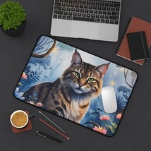 Enchanting Cat Desktop Mat, Cat Lovers Mouse Pad, Office Decor - $28.05 CAD