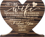 Gift from Husband to My Wife Wood Sign, Gift Wood Plaque Heart, Heart Wo... - $27.91