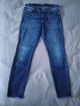 7 For All Mankind the ankle skinny distressed denim jeans size 26 - £11.79 GBP