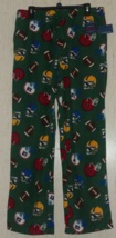 NWT MENS Croft &amp; Barrow FOOTBALL PRINT BRUSHED FLEECE PAJAMA LOUNGE PANT... - £19.71 GBP