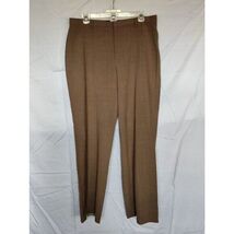 Gap Womens Classic Fit Trouser Dress Pants Size 12 Tan Wool Polyester Blend - €13,65 EUR