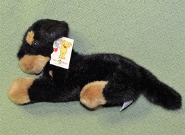 Vintage Mary Meyer Dog Plush Archie Jr With Hang Tag 14&quot; Black Tan Puppy 1995 - £12.38 GBP