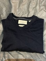 Weatherproof Vintage mens XL navy color Sweater. Cotton Cashmere. - £34.95 GBP
