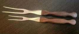 Cutco Brown Serving Carving Fork #26 #27  Made in USA Forks Lot Of 2 - £14.00 GBP
