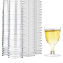 75 Pack Clear Plastic Wine Glasses, 5 Oz Disposable Plastic Drink Cups, Plastic  - $42.99