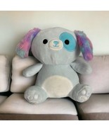 Squishmallows “Demir” Puppy Dog  Kellytoy Squeeze Mallows Blue Pink Toy ... - £14.69 GBP